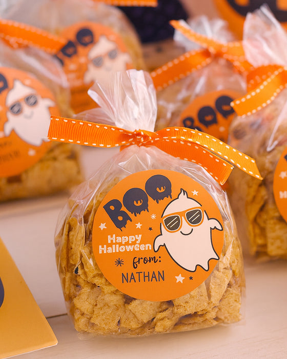 Cool Ghost Boo Treat Stickers