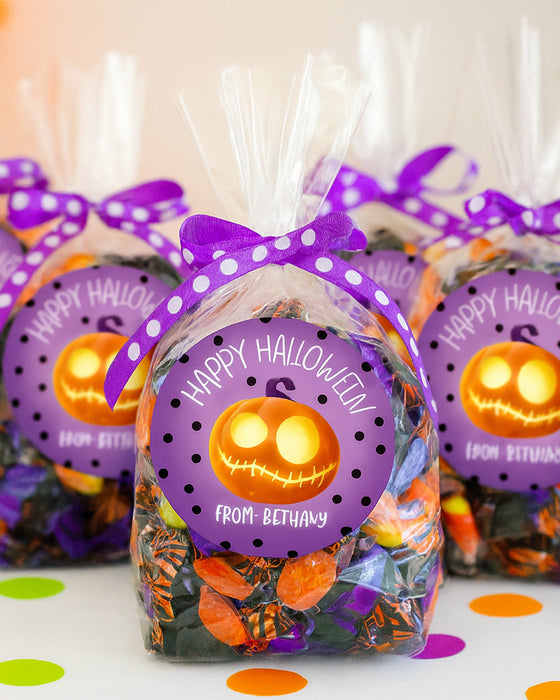 Purple Jack Halloween Sticker