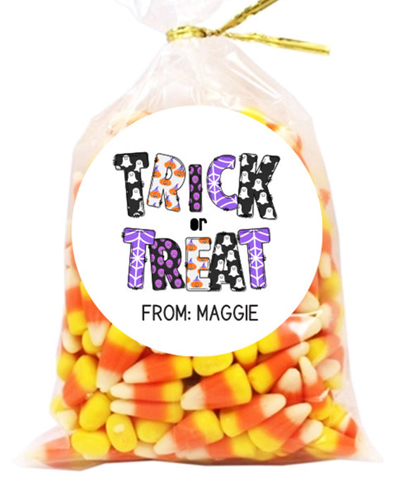 Trick or Treat Halloween Sticker