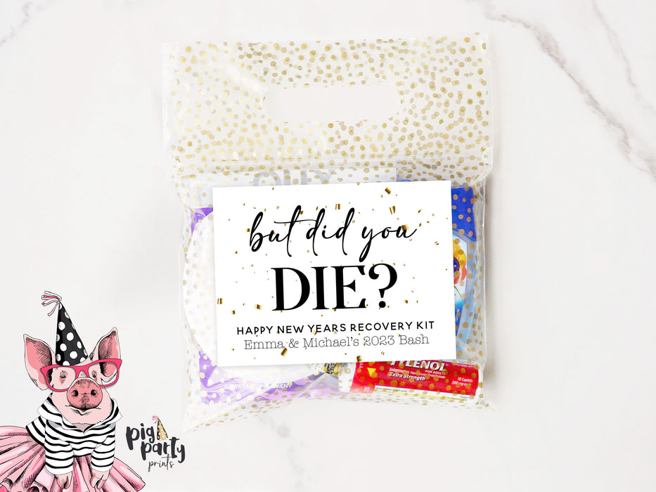 But Did You Die Recovery Kit New Years Labels