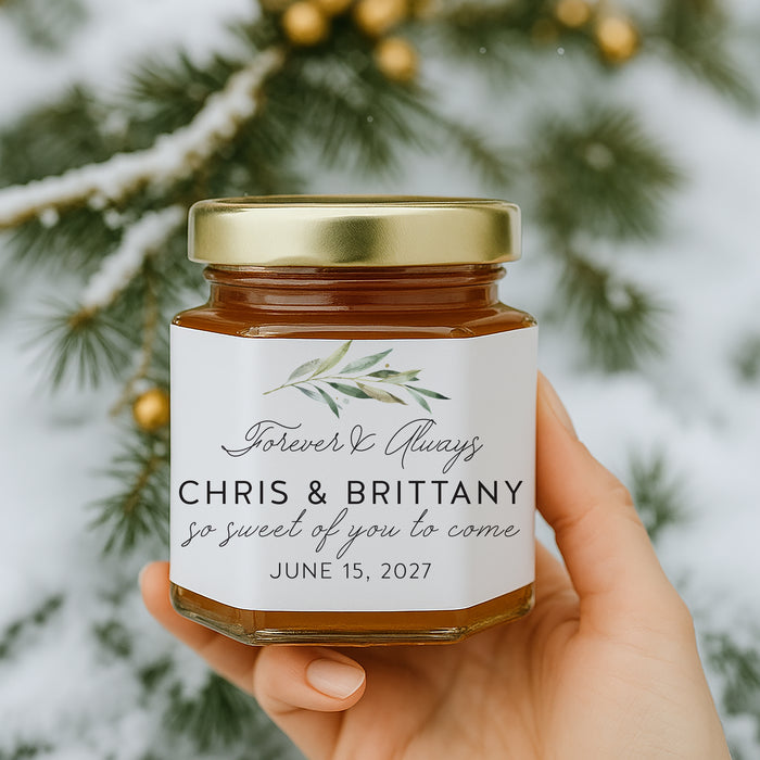 So Sweet of You Wedding Mini Honey Jar Stickers