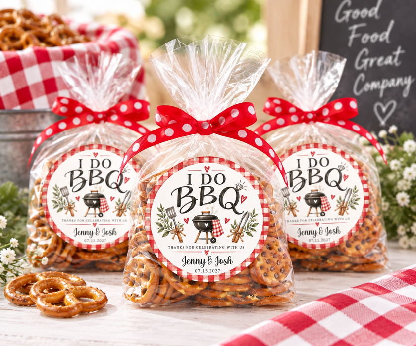 BBQ Wedding Favor Labels