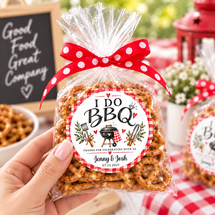 BBQ Wedding Favor Labels
