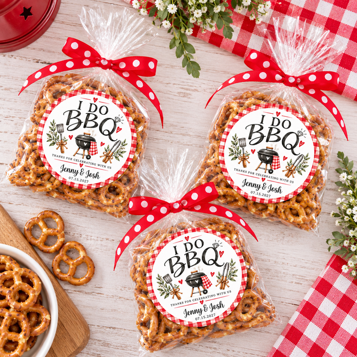 BBQ Wedding Favor Labels