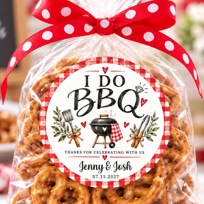 BBQ Wedding Favor Labels