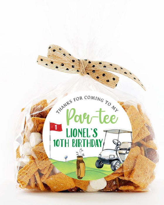 Golf Par-Tee Birthday Party Stickers