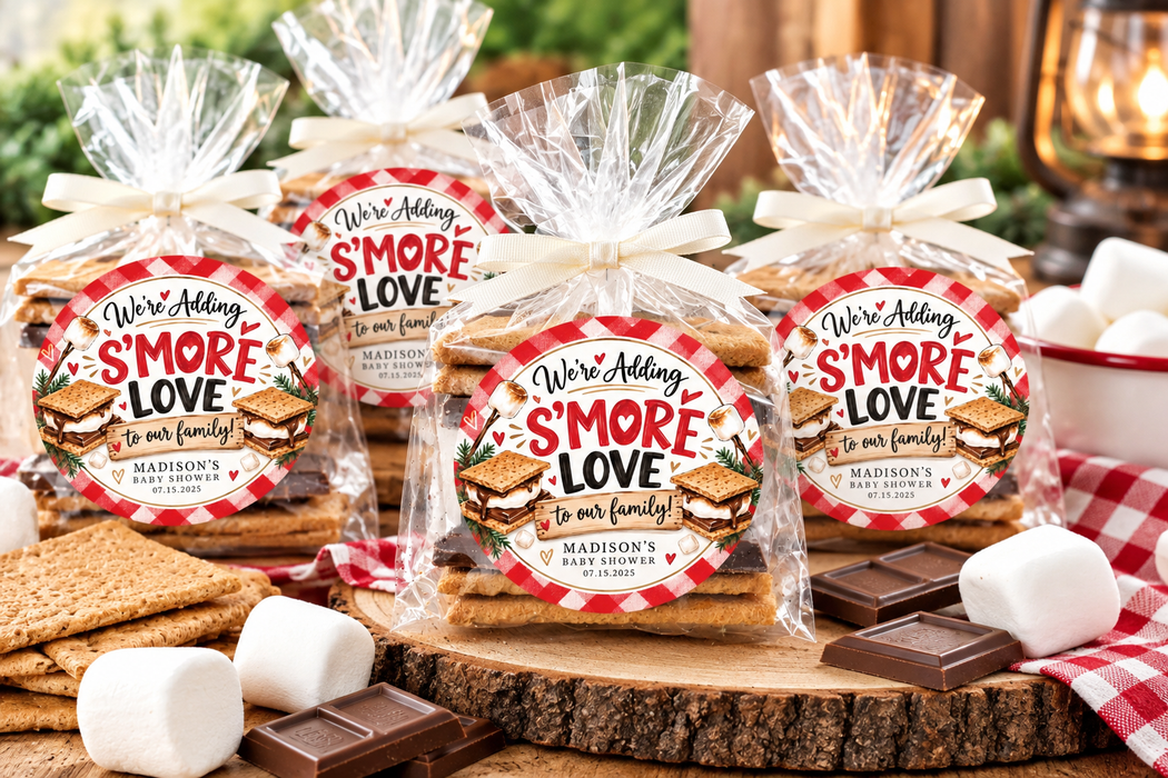 Baby Q Smore Love Baby Shower Stickers