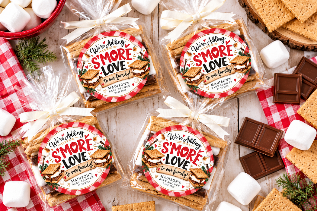 Baby Q Smore Love Baby Shower Stickers