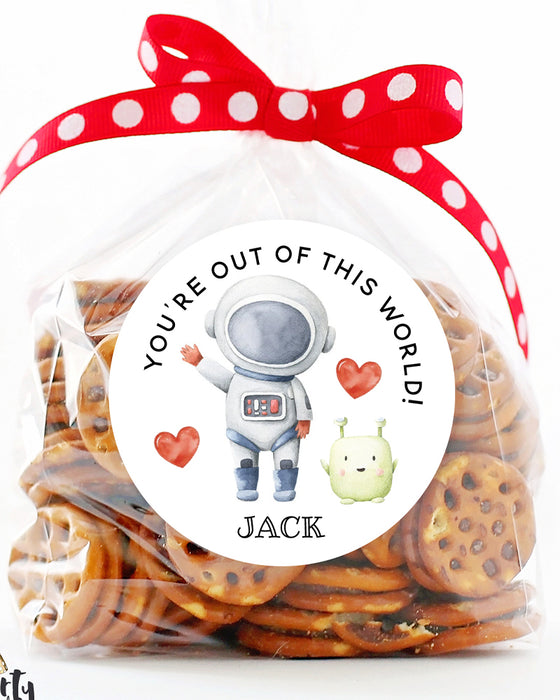 Out of this World Valentine Stickers