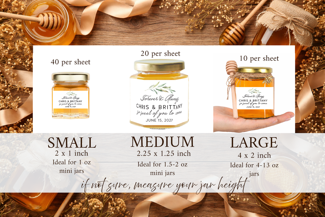 Classic Pooh Baby Shower Mini Honey Jar Stickers
