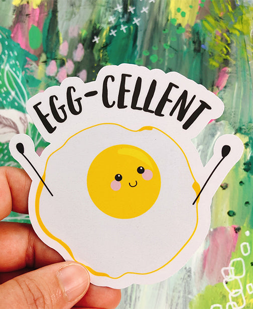 Egg-Cellent Fried Egg Sticker