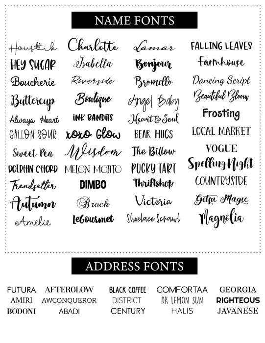 Simplistic Address Sticker Labels — Jessica Weible Studios