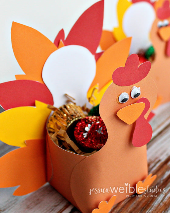 Thanksgiving Turkey Favor Box - Printable — Jessica Weible Studios