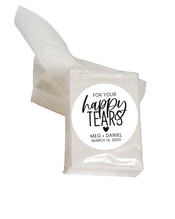 For Your Happy Tears Wedding Tissue Stickers