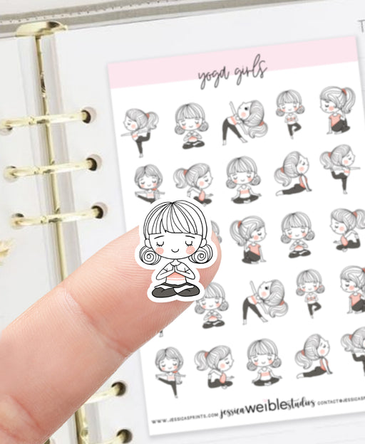Yoga Girls Planner Stickers