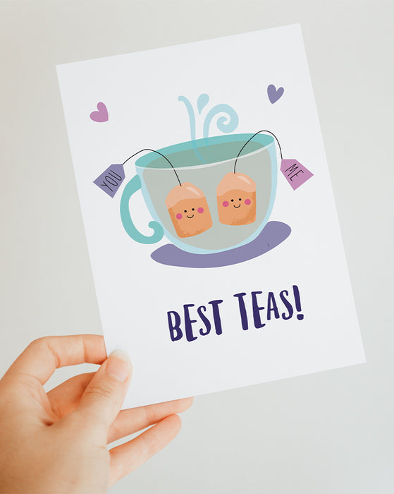 Best Teas Greeting Card — Pig Party Prints
