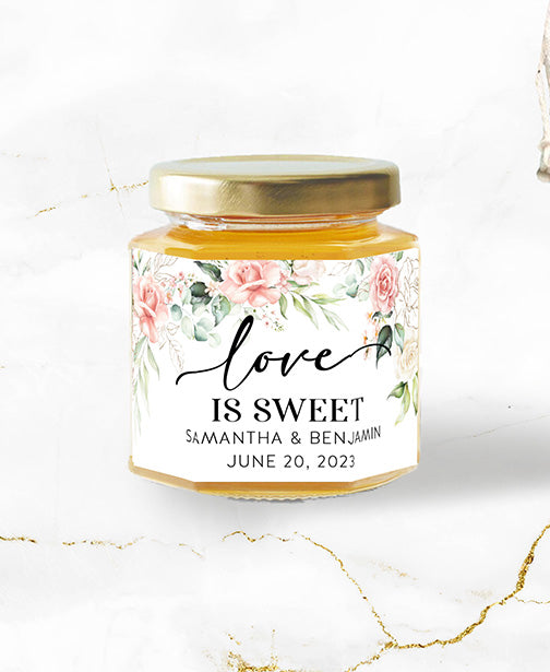 Love is Sweet Mini Honey Jar Stickers