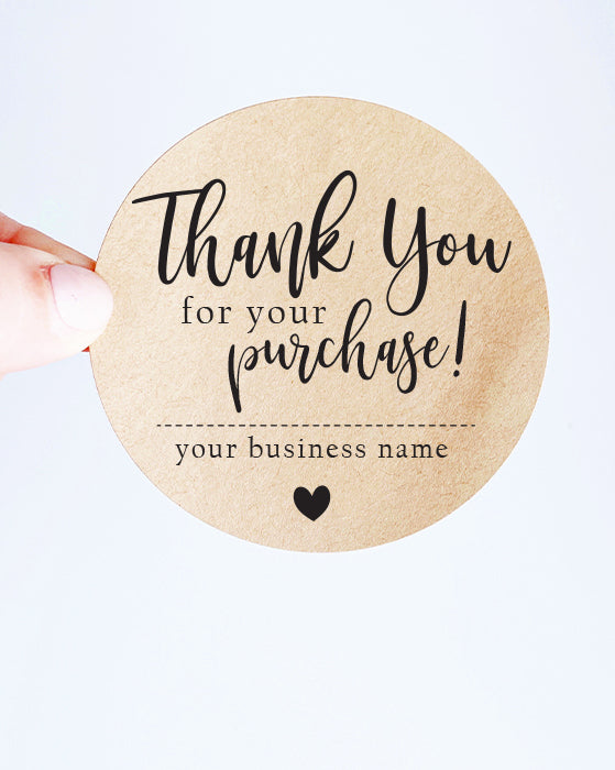 Thank You for Your Business Stickers