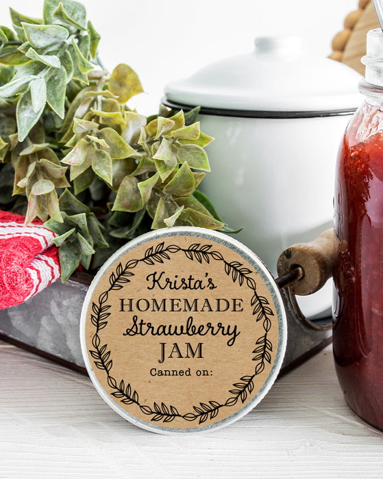 Homemade Jam Canning Stickers