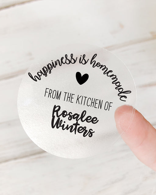 happiness is homemade from the kitchen of stickers