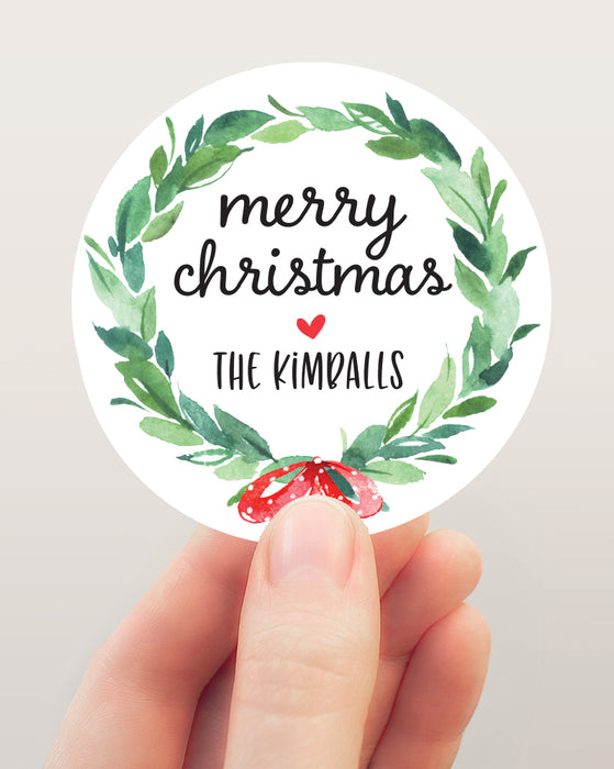 Christmas Wreath Stickers