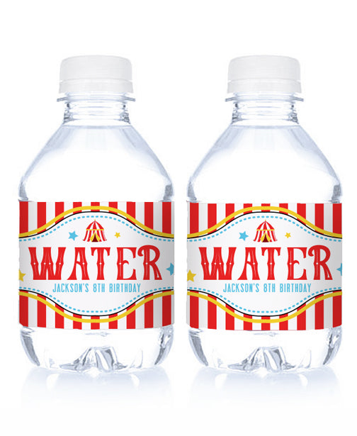 Water bottle labels