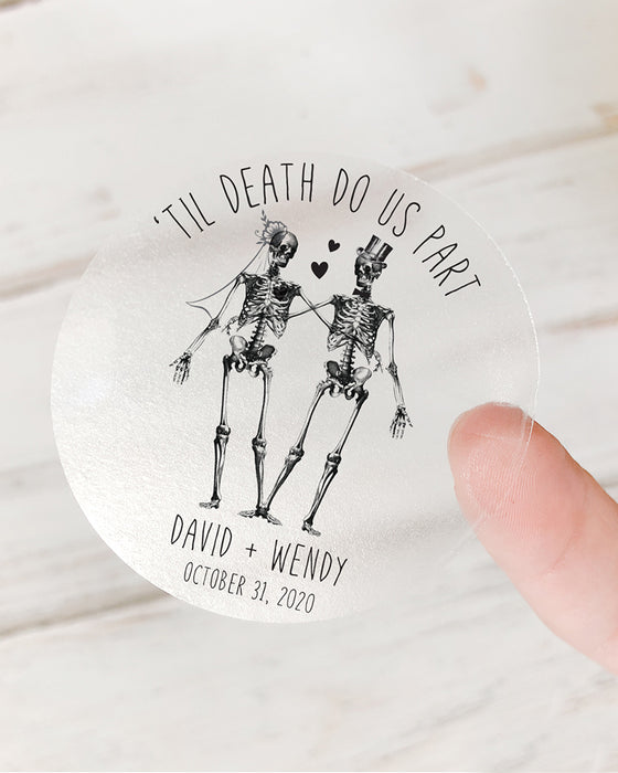 Til Death Do Us Part Wedding Stickers