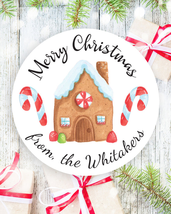 Christmas Gingerbread House Stickers