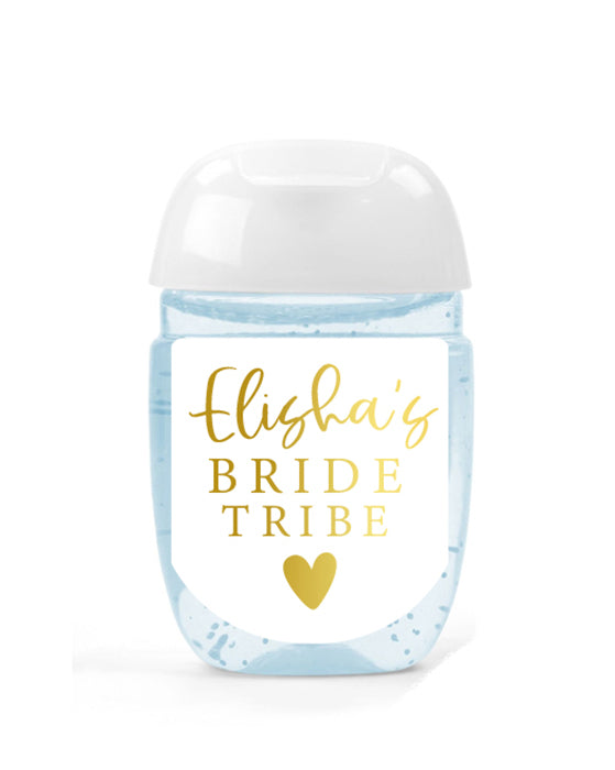 Bride Tribe Hand Sanitizer Label