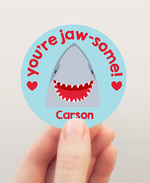 You're Jawsome Valentine Stickers