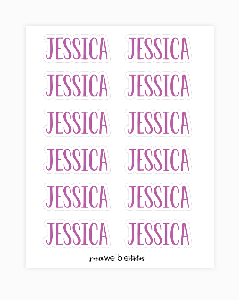 Name Labels — Pig Party Prints