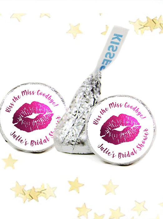 Kiss The Miss Goodbye Foil Candy Stickers — Jessica Weible Studios