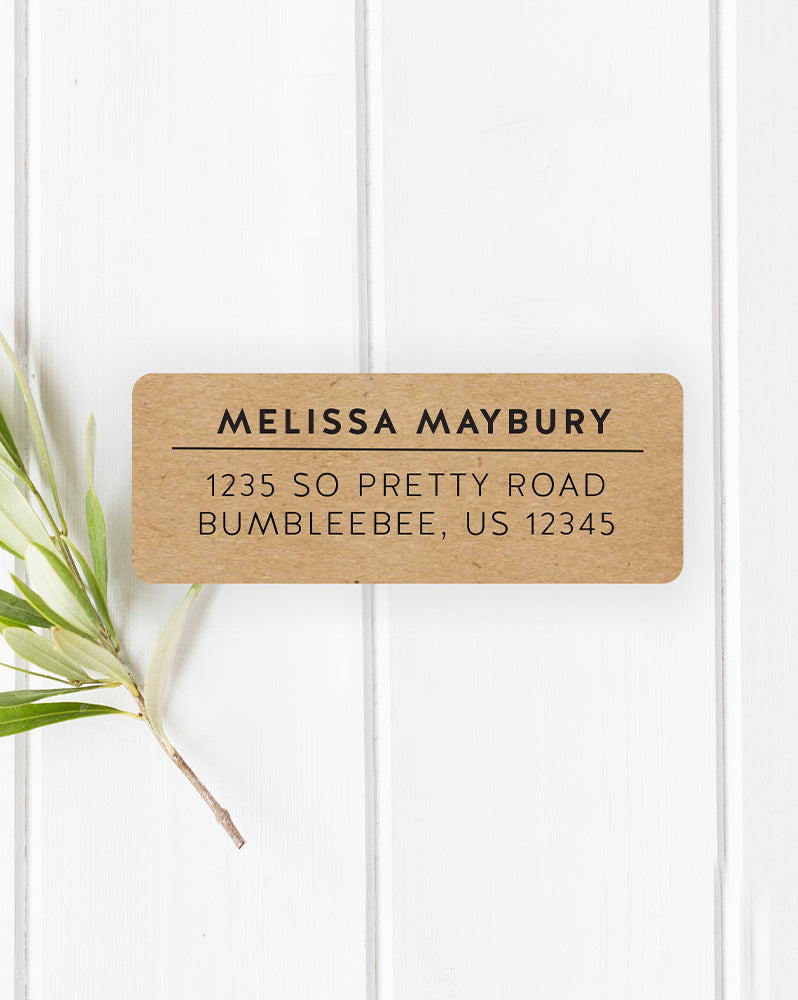 Simplistic Address Sticker Labels — Pig Party Prints