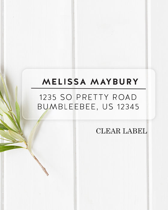 Address Sign Sticker Simplistic Address Sticker Labels — Pig Party Prints