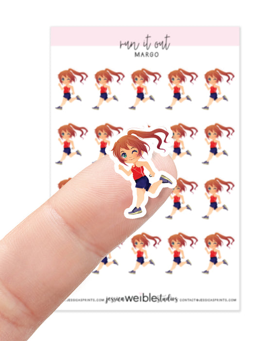 Run it Out Planner Stickers