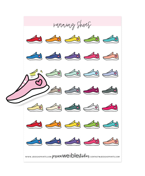 Running Shoes Planner Stickers