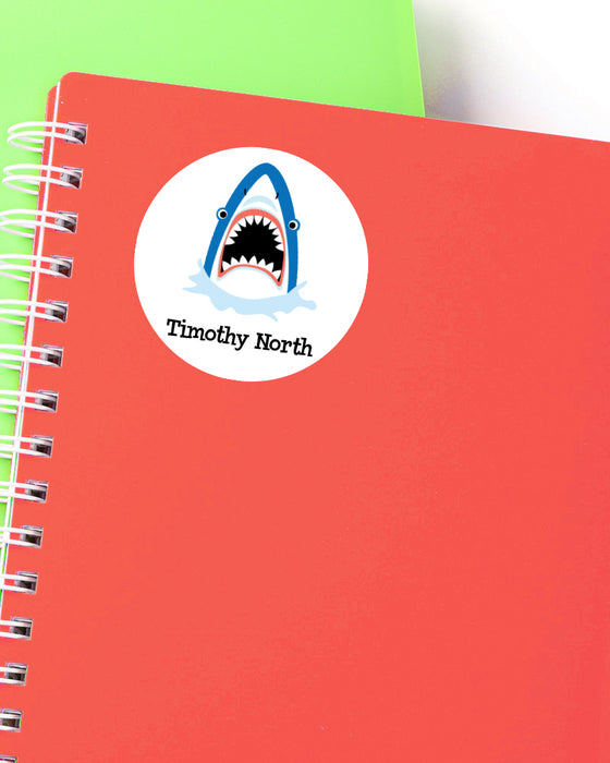 Shark Back to School Name Labels