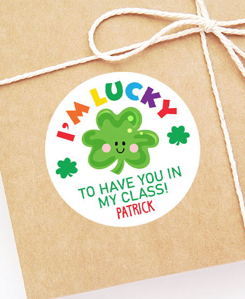 I'm Lucky to have You in My Class St. Patricks Day Stickers