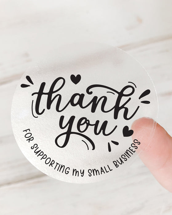 Business stickers - Thank you for supporting my small business