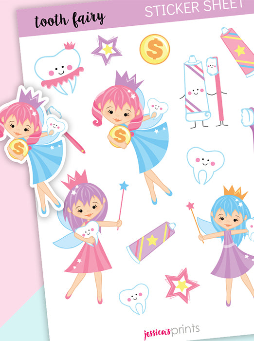 Tooth Fairy Planner Stickers