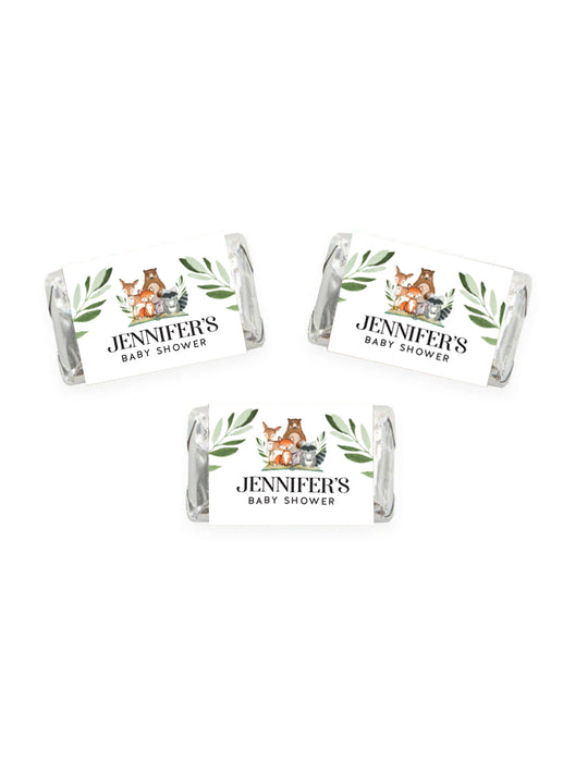 Woodland Baby Shower Mini Candy Bar Wrappers